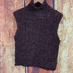 Ballinger Gold knit silk sleeveless top sz M